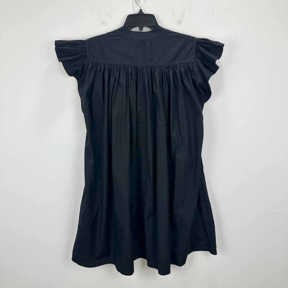 Madewell Flutter Sleeve Button Front Mini Dress P… - image 13
